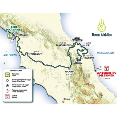 Foto zu dem Text "Tirreno - Adriatico im kommenden Jahr ohne Bergankunft"