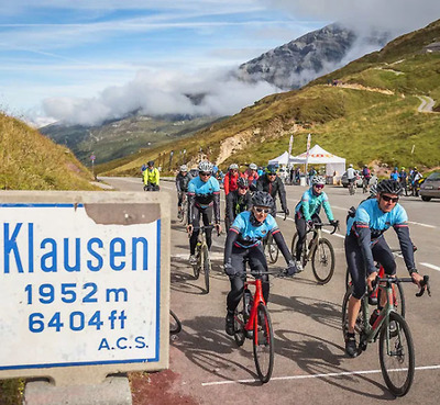 Foto zu dem Text "Ride the Alps Klausen: Am Berg mit Didier Défago"