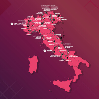 Foto zu dem Text "Großes Vorschau-Paket: Die Strecke des Giro d´Italia 2024"