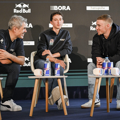 Foto zu dem Text "Denk happy: Lipowitz und Evenepoel liegen voll im Plan"