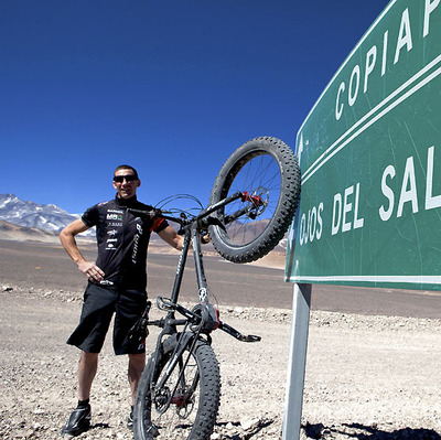 Foto zu dem Text "Guido Kunze: stellt neuen Fahrrad-Höhen-Weltrekord auf"