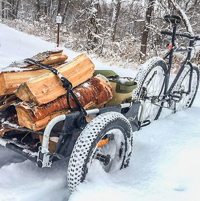 Foto zu dem Text "Burley: Bike-Spaß auch im Schnee"