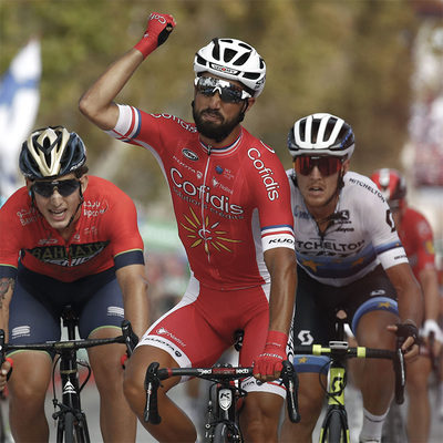 Foto zu dem Text "Bouhanni sprintet zum Tagessieg, Molard behält Rot"