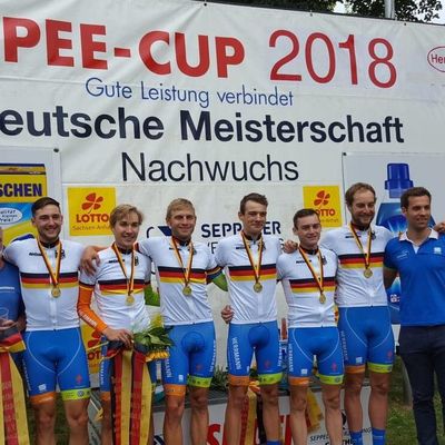 Foto zu dem Text "Team Herrmann neuer Deutscher Meister im Mannschaftszeitfahren"