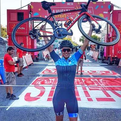Foto zu dem Text "Monika Sattler fuhr als erste Frau die ganze Vuelta-Strecke"