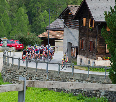 Foto zu dem Text "Radbergrennen Andeer - Juf: Zum höchsten Dorf Europas"