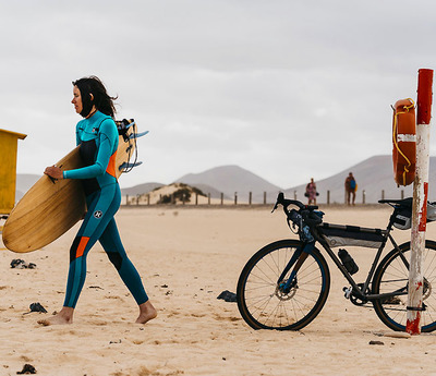 Foto zu dem Text "Fuerteventura: Graveln und Surfen - mit Han Solo"