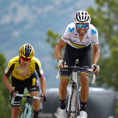 Foto zu dem Text "Im steilen Finale war Valverde trotz kurzer Schwäche in seinem Element"