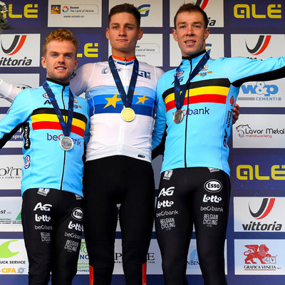 Foto zu dem Text "Auch zu Fünft konnten die Belgier van der Poel nicht knacken"