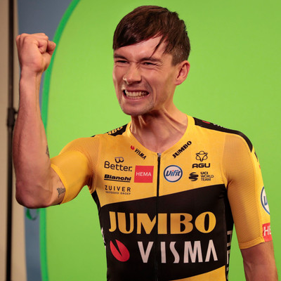 Foto zu dem Text "Herr Roglic, sind Sie der Top-Favorit für die Tour? “Ja.“"