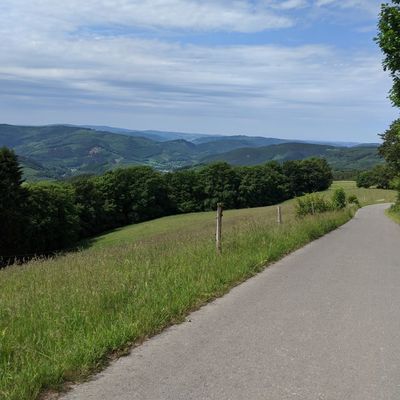 Foto zu dem Text "Der Schomberg: Lange, gleichmäßige Sauerland-Steigung"