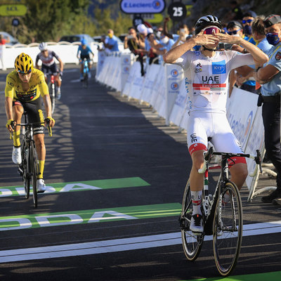 Foto zu dem Text "Pogacar siegt am Colombier vor Roglic, Bernal bricht ein"