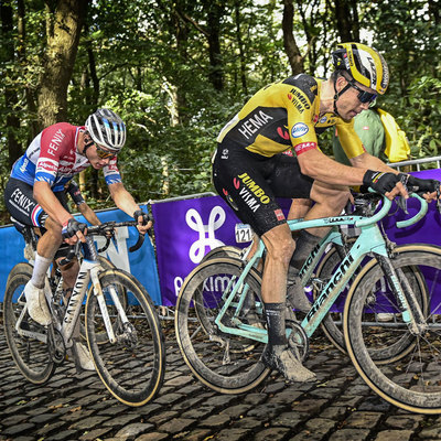 Foto zu dem Text "Nächste Runde im Duell Van Aert gegen van der Poel"