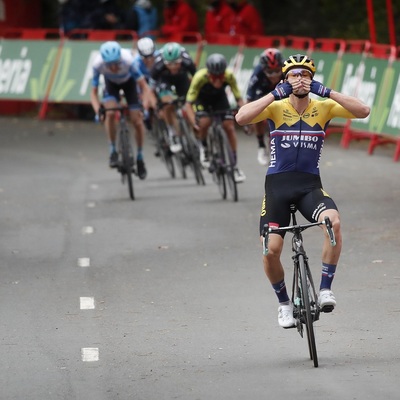 Foto zu dem Text "Vuelta: Im Bergabfinale flog Roglic der Konkurrenz davon"