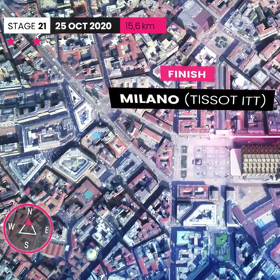 Foto zu dem Text "Video-Animation: Die Strecke des Giro-Zeitfahrens von Mailand"