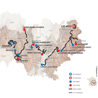 Foto zu dem Text "73. Dauphiné: Bergige Tour-Generalprobe, nichts für Sprinter"