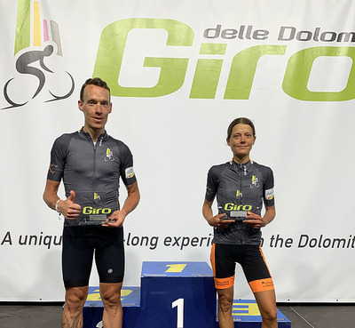 Foto zu dem Text "Giro delle Dolomiti: Julia Jedelhauser und Thomas Gschnitzer Gesamtsieger"
