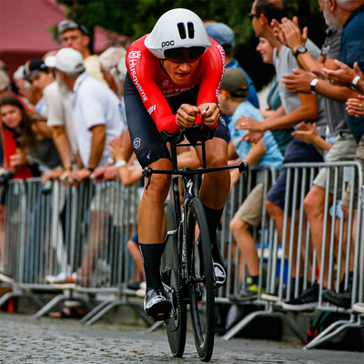 Foto zu dem Text "Ritzinger: “Zwei Kilometer vor dem Ziel fast den Lenker verloren“"