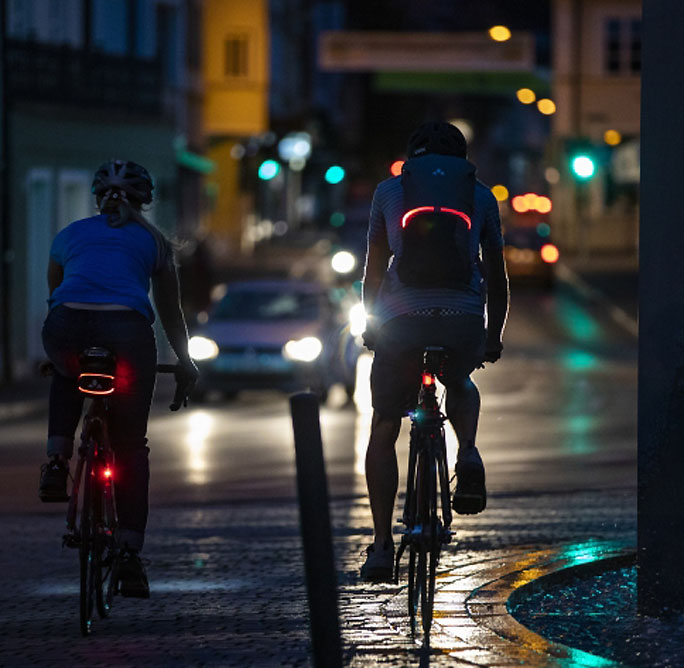 Fahrradbekleidung: Reflektoren schützen vor Unfällen