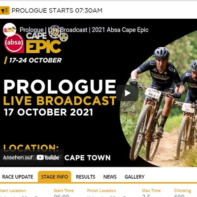 Foto zu dem Text "Prolog des Absa Cape Epic  im Live Stream"