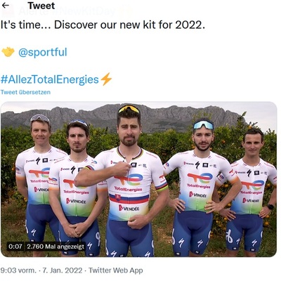 Foto zu dem Text "Sagan im neuen Trikot: “Gleiche Werte, neue Ambitionen“"