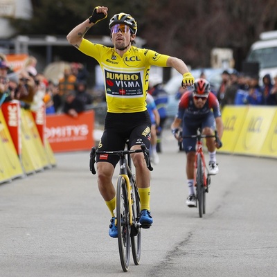 Foto zu dem Text "Roglic im Bergaufsprint am Col de Turini unwiderstehlich"