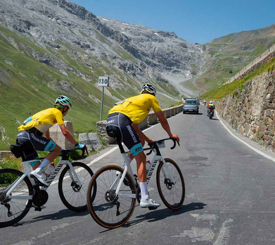 Foto zu dem Text "Tour Transalp: Weiter träumen - weiter in Gelb"