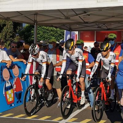 Foto zu dem Text "U23-Nationalteam landet im Dreier-Zeitfahren im Mittelfeld"