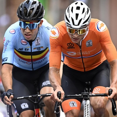 Foto zu dem Text "Van Aert und Van der Poel jagen den Regenbogen"