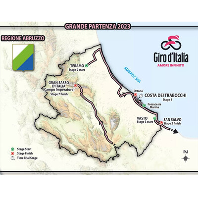 Foto zu dem Text "Giro 2023 beginnt in den Abruzzen mit 18-km-Zeitfahren"