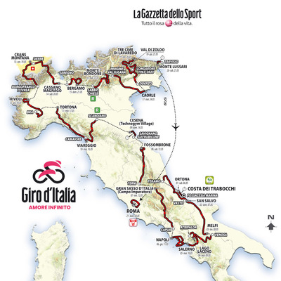 Foto zu dem Text "Drei Zinnen und brutales Bergzeitfahren entscheiden den Giro"