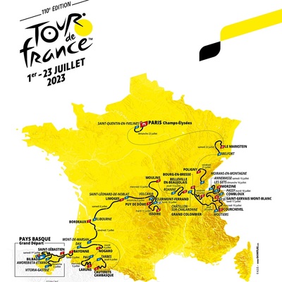 Foto zu dem Text "110. Tour de France: Vier Bergankünfte, ein Bergzeitfahren"