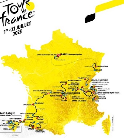 Foto zu dem Text "Im Video: Die Strecke der 110. Tour de France"