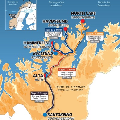 Foto zu dem Text "Arctic Race of Norway führt 2023 wieder zum Nordkap"
