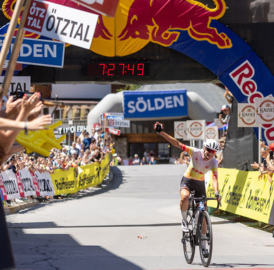 Foto zu dem Text "Ötztaler Radmarathon: Janine Meyer + Manuel Senni siegen"