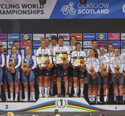 Foto zu dem Text "Highlight-Video der WM-Mixed-Staffel von Glasgow"