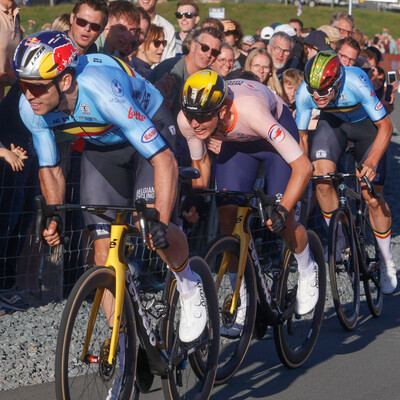 Foto zu dem Text "Van Aert und De Lie: In Harmonie den EM-Titel verpasst"