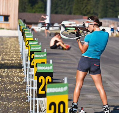 Foto zu dem Text "fahr-rad.bayern: Fünf Disziplinen im Biathlon-Stadion"