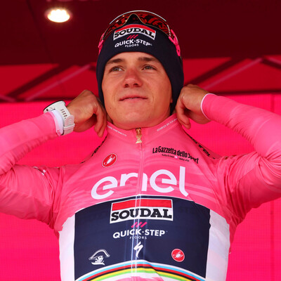 Foto zu dem Text "Lefevere: Evenepoel liebäugelt mit Giro-Tour-Kombination"