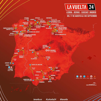 Foto zu dem Text "Vuelta 2024: 7 schwere Bergankünfte und 2 flache Zeitfahren"
