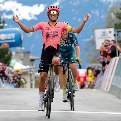 Foto zu dem Text "Lipowitz kommt in Leysin nicht mehr an Carapaz vorbei"