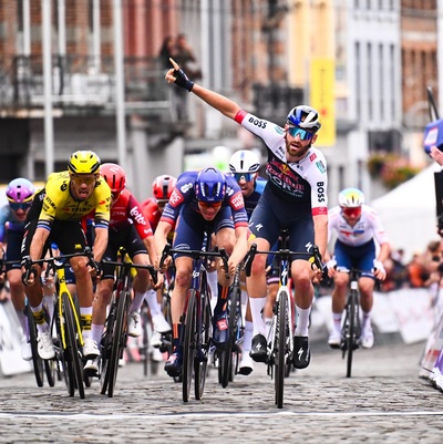 Foto zu dem Text "Meeus lässt Red Bull - Bora - hansgrohe in Binche jubeln"