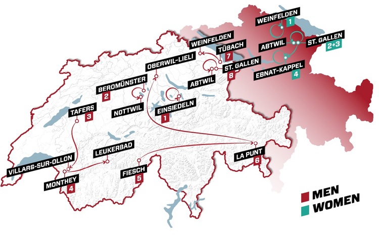 tour de suisse 2 etappe route